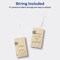 Avery Kraft Brown Rectangle Tags with Sure Feed Technology, 2" x 3.5", Laser/Inkjet, 64 Printable Tags with Strings Included, Also Great for Gift Tags and Favor Tags (80517)